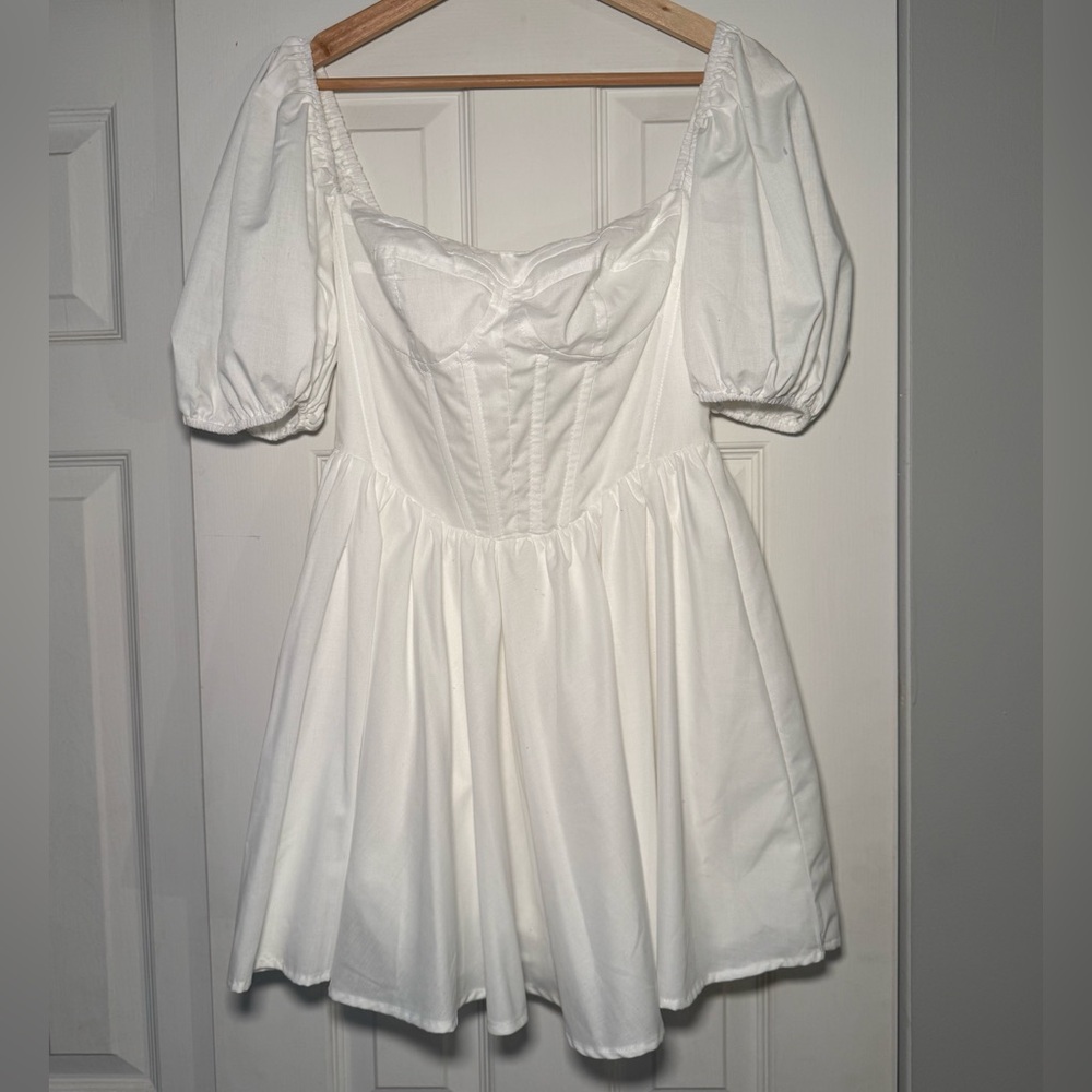 Showpo White Corset Mini Dresss